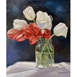 Bev Robertson - Red and White Spring Delight