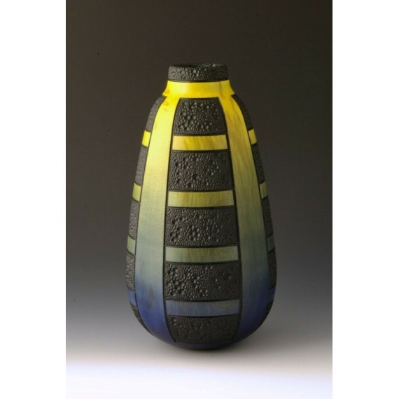 Tim Soutar - Hollow blue and yellow vessel