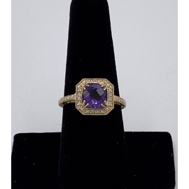 Alison Cuthill - Amethyst and Diamond Ring