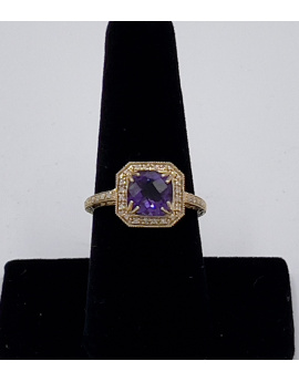 Alison Cuthill - Amethyst and Diamond Ring