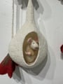 Pulley with Felted Merino Mouse House - Alternate view