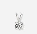 Round Brilliant Lab Diamond Necklace - Main view