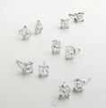 2 Carat Round Brilliant Cut Lab Grown Diamond Studs - Alternate view