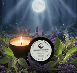 Lunauria Lux Candles - Moonrest Hollow Travel Tin