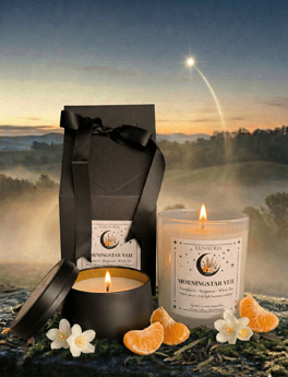 Lunauria Lux Candles - Morningstar Veil Travel Tin