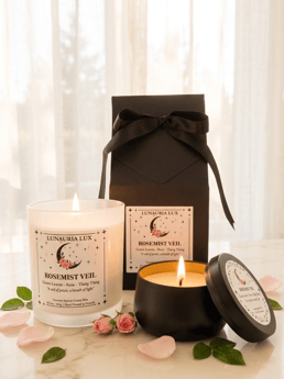 Lunauria Lux Candles - Rosemist Veil Travel Tin