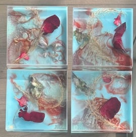 Dunja In Bloom - Mist Awakening II Coaster Set (4)
