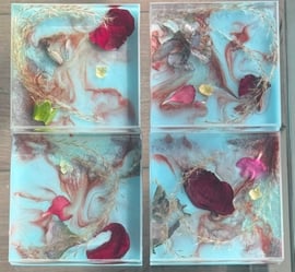 Dunja In Bloom - Mist Awakening I Coaster Set (4)