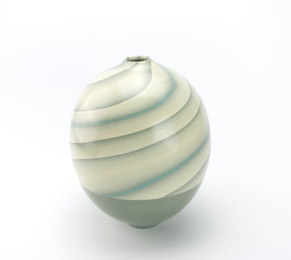 Neriage Vase 4 by Isako Suzuki