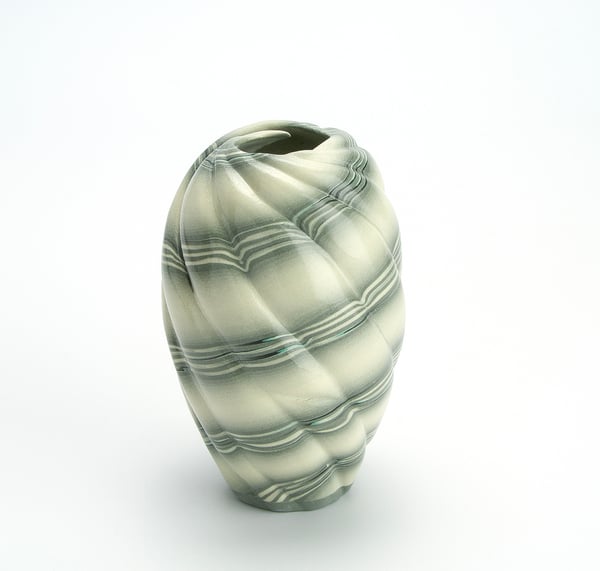 Neriage Vase 6 by Isako Suzuki