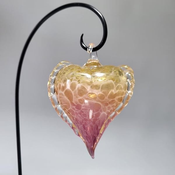 Hanging Japanese Lantern fruit - cranberry and gold by Deanna McGillivary