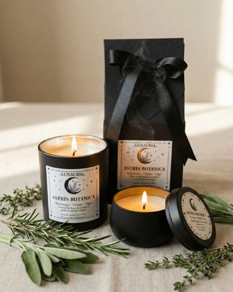 Astris Botanica by Lunauria Lux Candles