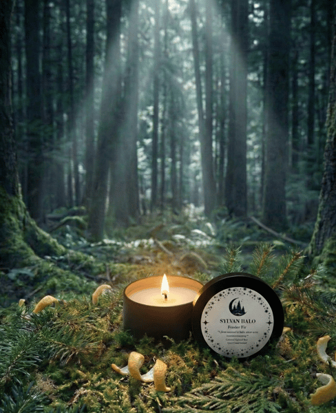 Sylvan Halo Travel Tin by Lunauria Lux Candles