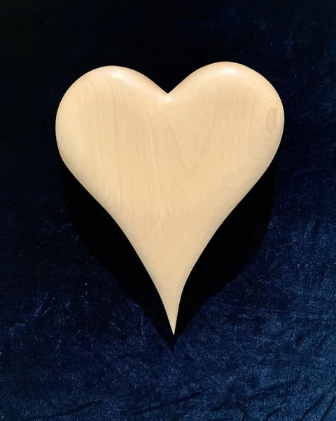 A Perfect Canadian Birch Heart by Robert Waddell