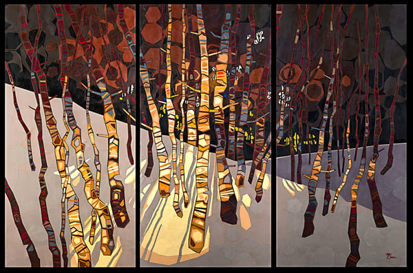 First Light (Triptych) by Marc Baur
