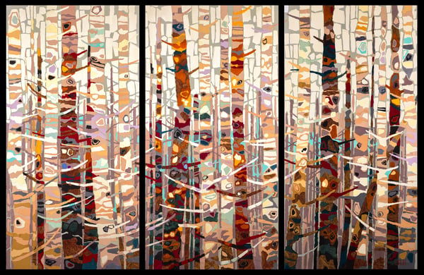 Upper World (Triptych) by Marc Baur