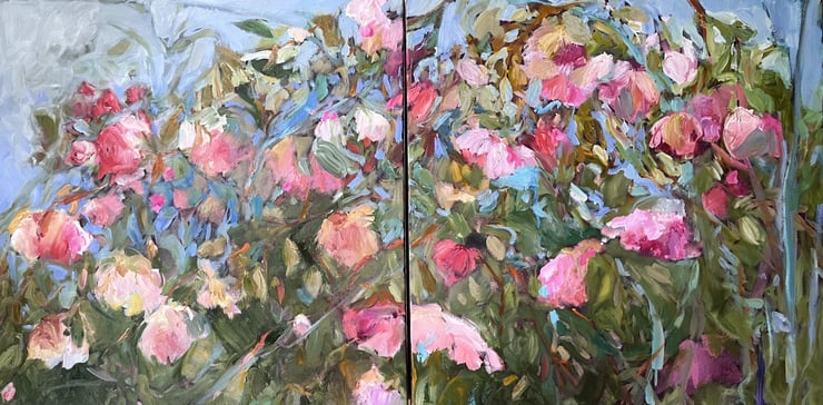 A Blushing Display - New Arrivals - artwork at The Gallery at Mattick's Farm, Victoria BC