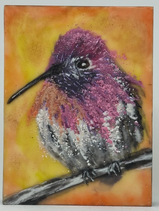 Cindy Obuck - Tiny but Mighty - artwork at The Gallery at Mattick's Farm, Victoria BC
