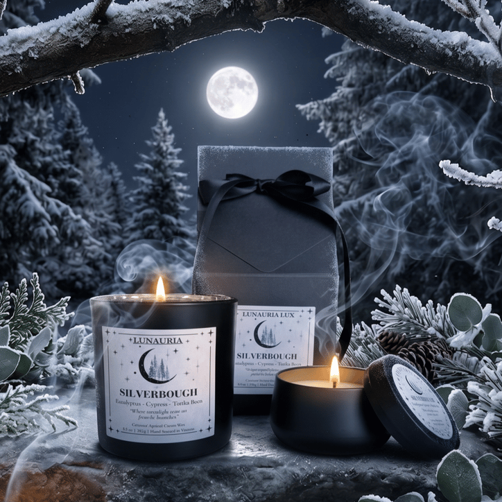 Silverbough - By Lunauria Luxury Candles - artwork at The Gallery at Mattick's Farm, Victoria BC