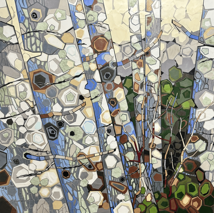 Mystic Red Alders - Marc Baur - artwork at The Gallery at Mattick's Farm, Victoria BC