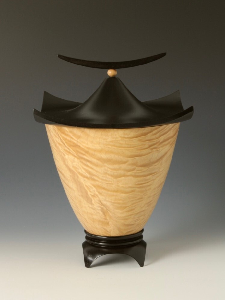 Asian Maple Lidded Vessel