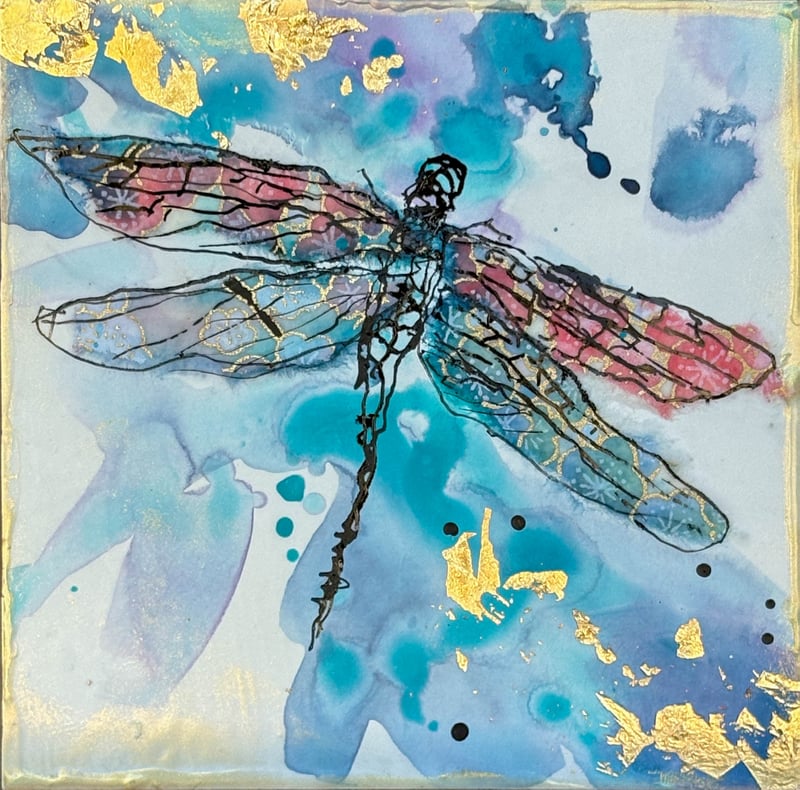 Blush Pink Dragonfly